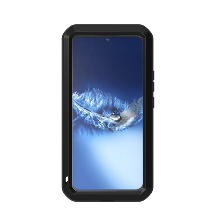 For Samsung Galaxy S22+ LOVE MEI Metal Shockproof Waterproof Dustproof Protective Phone Case with Glass(Silver) - Galaxy S22+ 5G Cases by LOVE MEI | Online Shopping South Africa | PMC TechLife | Buy Now Pay Later Mobicred