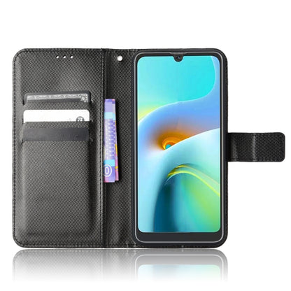 For Blackview A50 Diamond Texture Leather Phone Case(Black) - More Brand by PMC Jewellery | Online Shopping South Africa | PMC Jewellery | Buy Now Pay Later Mobicred