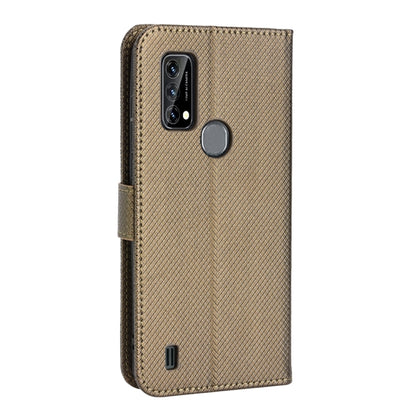 For Blackview A50 Diamond Texture Leather Phone Case(Brown) - More Brand by PMC Jewellery | Online Shopping South Africa | PMC Jewellery | Buy Now Pay Later Mobicred