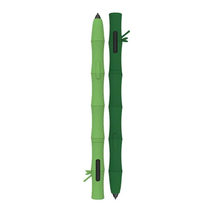 For Samsung Galaxy Tab S6 Lite LOVE MEI Bamboo Liquid Silicone Gel Stylus Pen Protective Case(Dark Green) - Pencil Accessories by LOVE MEI | Online Shopping South Africa | PMC TechLife