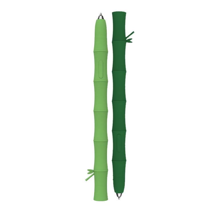 For Samsung Galaxy Tab S7/S7+/S8/S8+ LOVE MEI Bamboo Liquid Silicone Gel Stylus Pen Protective Case(Dark Green) - Pencil Accessories by LOVE MEI | Online Shopping South Africa | PMC TechLife | Buy Now Pay Later Mobicred