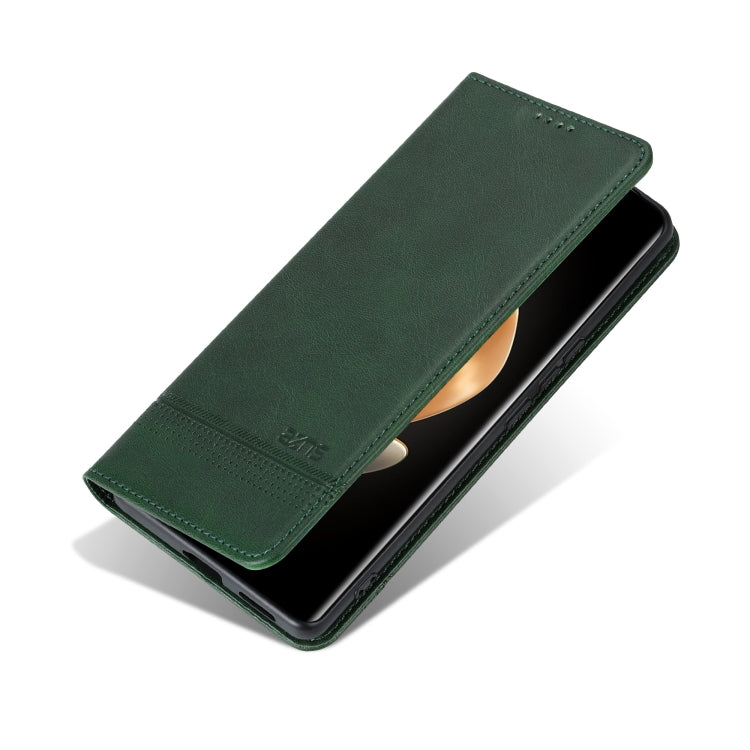 For vivo X100 Ultra AZNS Magnetic Calf Texture Leather Phone Case(Dark Green) - vivo Cases by AZNS | Online Shopping South Africa | PMC Jewellery | Buy Now Pay Later Mobicred