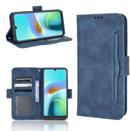 For Blackview A50 Skin Feel Calf Pattern Leather Phone Case(Blue) - More Brand by PMC Jewellery | Online Shopping South Africa | PMC Jewellery | Buy Now Pay Later Mobicred