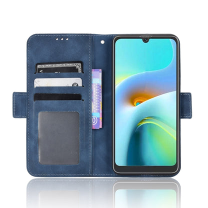 For Blackview A50 Skin Feel Calf Pattern Leather Phone Case(Blue) - More Brand by PMC Jewellery | Online Shopping South Africa | PMC Jewellery | Buy Now Pay Later Mobicred