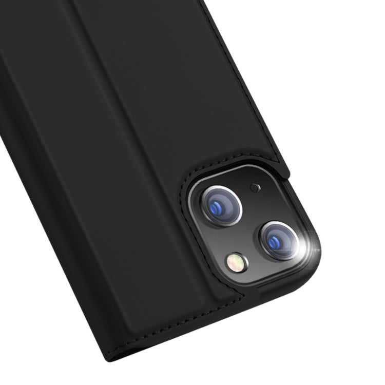 For iPhone 14/13 DUX DUCIS Skin Pro Series Shockproof Horizontal Flip Leather Phone Case (Black) - iPhone 14 Cases by DUX DUCIS | Online Shopping South Africa | PMC Jewellery | Buy Now Pay Later Mobicred