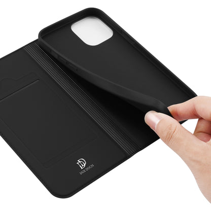 For iPhone 14/13 DUX DUCIS Skin Pro Series Shockproof Horizontal Flip Leather Phone Case (Black) - iPhone 14 Cases by DUX DUCIS | Online Shopping South Africa | PMC Jewellery | Buy Now Pay Later Mobicred