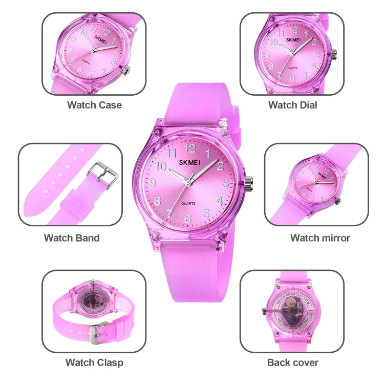 SKMEI 1760 Stainless Steel Buckle Silicone Strap Waterproof Quartz Watch(Black and White) - free shipping - PMC TechLife - Order now!