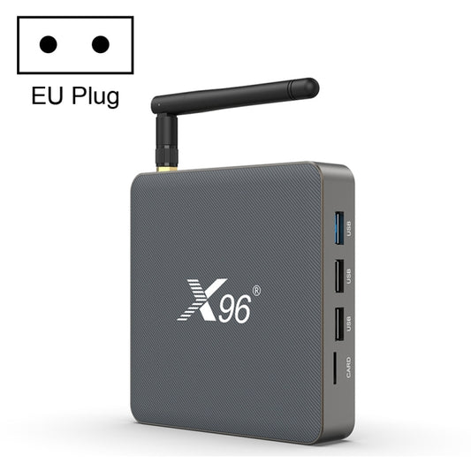 X96 X6 8K Smart TV BOX Android 11.0 Media Player, RK3566 Quad Core ARM Cortex A55, RAM: 4GB, ROM: 32GB, Plug Type:EU Plug - RK3566 by PMC Jewellery | Online Shopping South Africa | PMC Jewellery | Buy Now Pay Later Mobicred