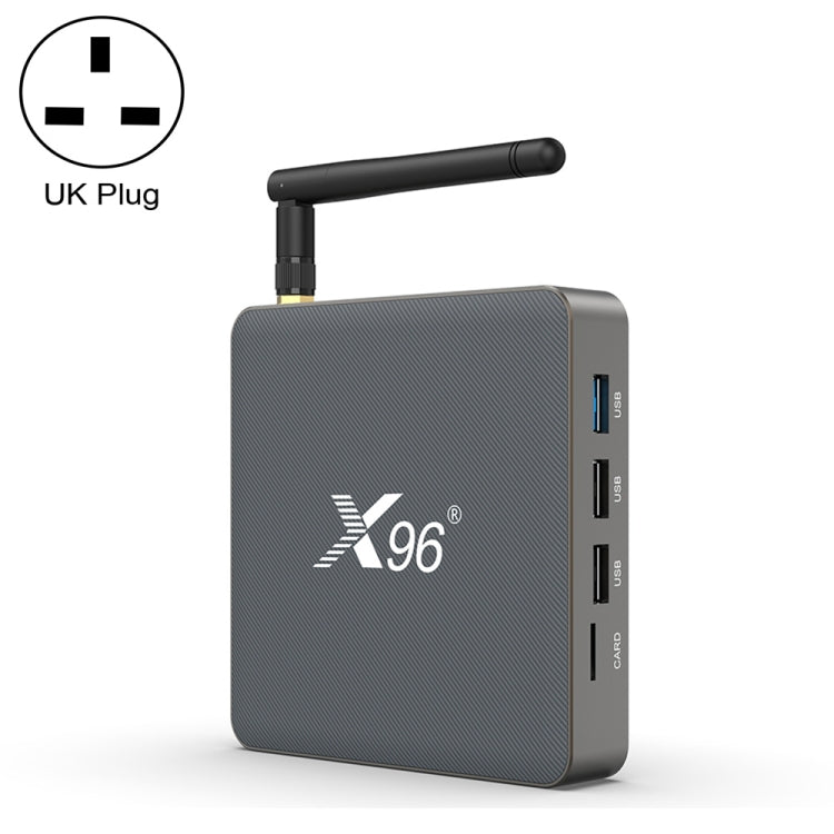 X96 X6 8K Smart TV BOX Android 11.0 Media Player, RK3566 Quad Core ARM Cortex A55, RAM: 4GB, ROM: 32GB, Plug Type:UK Plug - RK3566 by PMC Jewellery | Online Shopping South Africa | PMC Jewellery | Buy Now Pay Later Mobicred