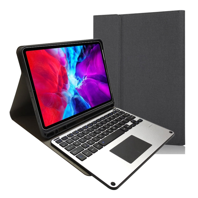 RK11L Aluminum Alloy Touch Bluetooth Keyboard Horizontal Flip Leather Tablet Case for iPad Pro 11 2020 / 2018 with Holder & Pen Slot(Black) - For iPad Pro by PMC TechLife | Online Shopping South Africa | PMC TechLife