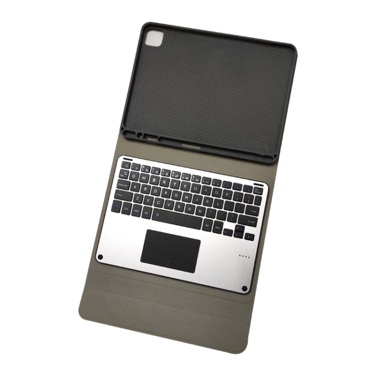 RK11L Aluminum Alloy Touch Bluetooth Keyboard Horizontal Flip Leather Tablet Case for iPad Pro 11 2020 / 2018 with Holder & Pen Slot(Black) - For iPad Pro by PMC TechLife | Online Shopping South Africa | PMC TechLife