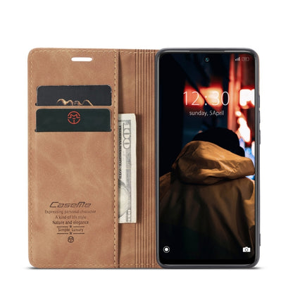 For Xiaomi Redmi Note 11 4G/Note 11S Global CaseMe 013 Multifunctional Horizontal Flip Leather Phone Case(Brown) - Xiaomi Cases by CaseMe | Online Shopping South Africa | PMC Jewellery | Buy Now Pay Later Mobicred