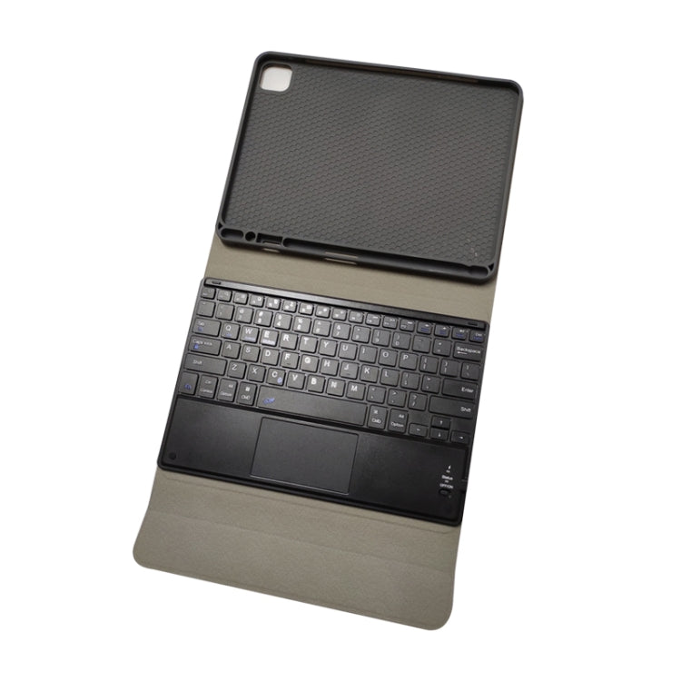RK11C Detachable Touch Bluetooth Keyboard TPU Horizontal Flip Leather Tablet Case for iPad Pro 11 2020 / 2018 with Holder & Pen Slot(Blue) - free shipping - PMC TechLife - Order now!