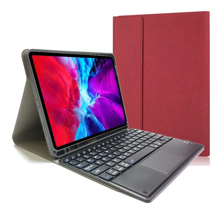 RK11C Detachable Touch Bluetooth Keyboard TPU Horizontal Flip Leather Tablet Case for iPad Pro 11 2020 / 2018 with Holder & Pen Slot(Red) - For iPad Pro by PMC TechLife | Online Shopping South Africa | PMC TechLife | Buy Now Pay Later Mobicred