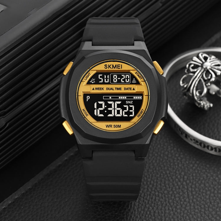 SKMEI 1821 Stainless Steel Buckle Silicone Strap Electronic Watch(Royal Blue) - free shipping - PMC TechLife - Order now!
