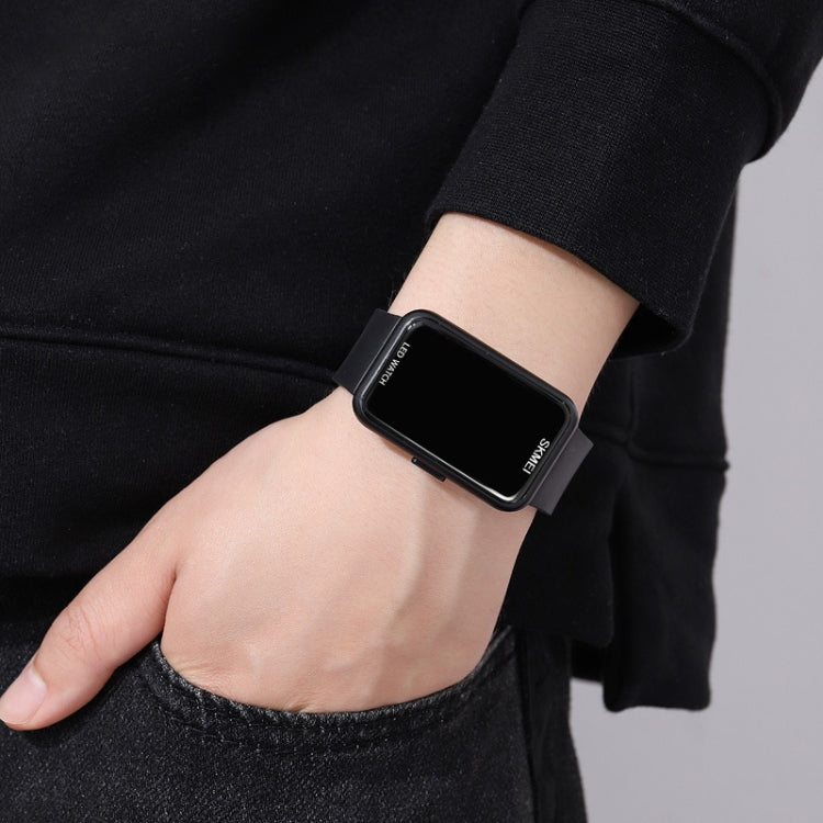 SKMEI 1873 PU Strap Waterproof LED Electronic Watch(Pink) - free shipping - PMC TechLife - Order now!