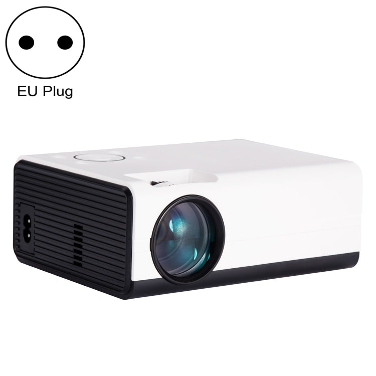 T01 800x480 2200 Lumens Mini LCD Digital Projector, Basic Version, EU Plug(White Black) - Mini Projector by PMC Jewellery | Online Shopping South Africa | PMC Jewellery | Buy Now Pay Later Mobicred