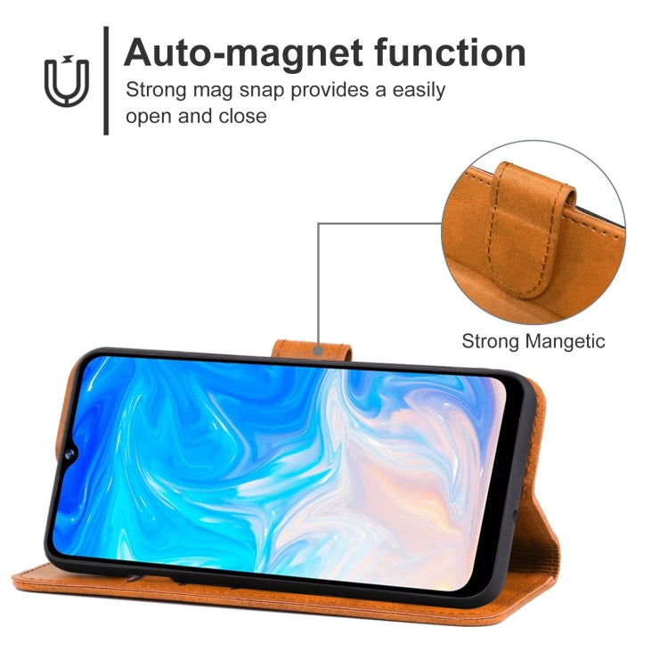 For DOOGEE N40 Pro Leather Phone Case(Brown) - Doogee Cases by PMC Jewellery | Online Shopping South Africa | PMC Jewellery | Buy Now Pay Later Mobicred