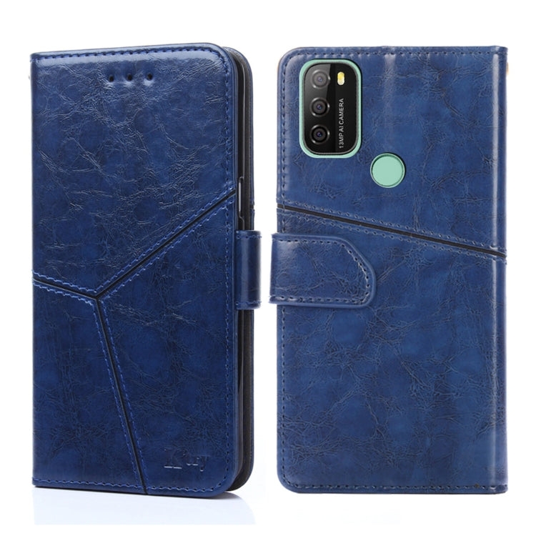 For Blackview A70 Geometric Stitching Horizontal Flip Leather Phone Case(Blue) - More Brand by PMC Jewellery | Online Shopping South Africa | PMC Jewellery | Buy Now Pay Later Mobicred