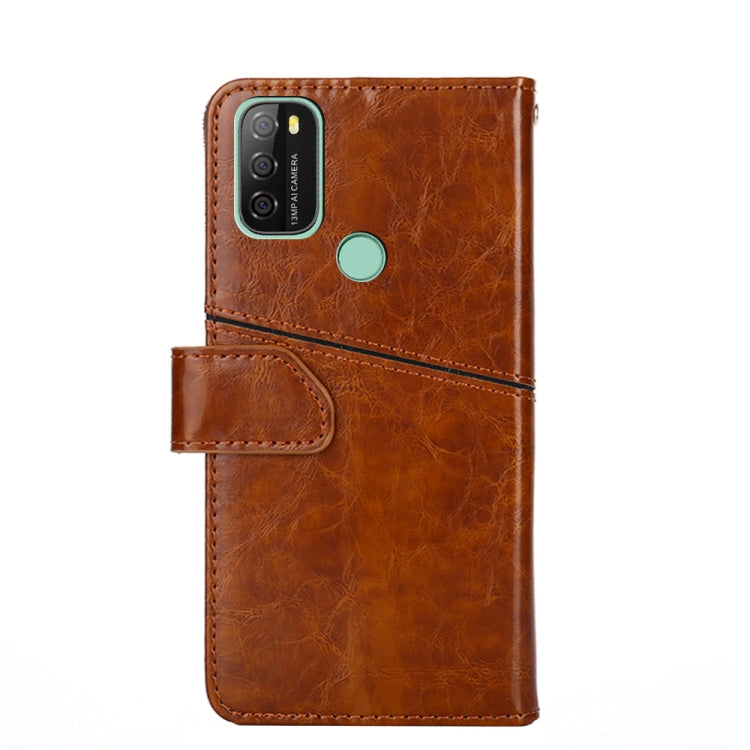 For Blackview A70 Geometric Stitching Horizontal Flip Leather Phone Case(Light Brown) - More Brand by PMC Jewellery | Online Shopping South Africa | PMC Jewellery | Buy Now Pay Later Mobicred