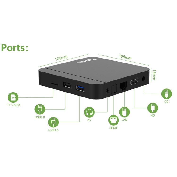 Tanix W2 Amlogic S905 Quad Core Smart TV Set Top Box, RAM:4G+64G With Dual Wifi/BT(AU Plug) - Amlogic S905 by PMC TechLife | Online Shopping South Africa | PMC TechLife | Buy Now Pay Later Mobicred