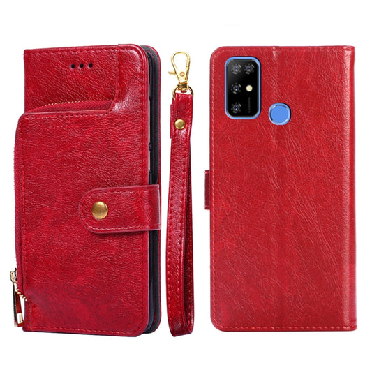 For DOOGEE X96 Pro Zipper Bag Leather Phone Case(Red) - More Brand by PMC Jewellery | Online Shopping South Africa | PMC Jewellery | Buy Now Pay Later Mobicred