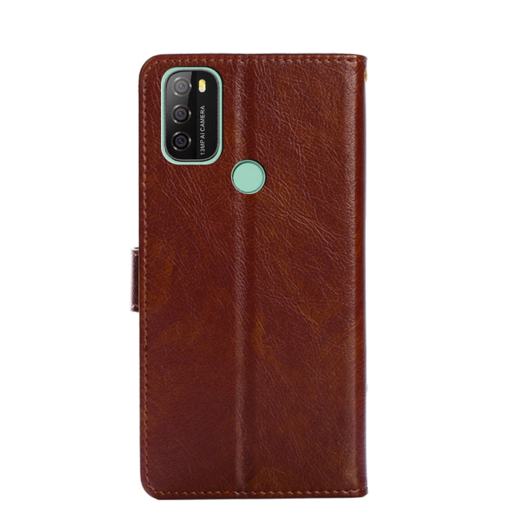 For Blackview A70 Zipper Bag Leather Phone Case(Brown) - More Brand by PMC Jewellery | Online Shopping South Africa | PMC Jewellery | Buy Now Pay Later Mobicred