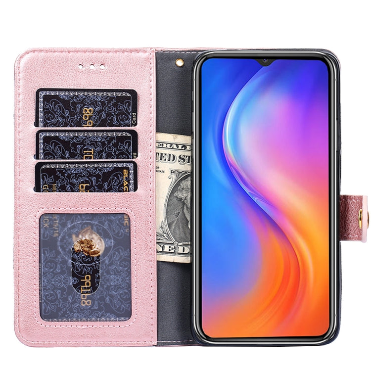 For Blackview A70 Zipper Bag Leather Phone Case(Rose Gold) - More Brand by PMC Jewellery | Online Shopping South Africa | PMC Jewellery | Buy Now Pay Later Mobicred