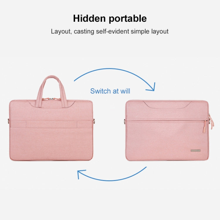 Handbag Laptop Bag Inner Bag with Shoulder Strap, Size:14 inch(Pink) - Other by PMC Jewellery | Online Shopping South Africa | PMC Jewellery | Buy Now Pay Later Mobicred