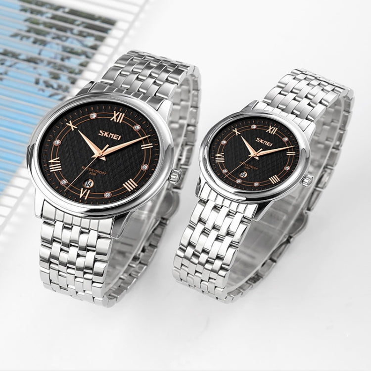 SKMEI 9272 Stainless Steel Buckle Strap Waterproof Quartz Watch Women(Gold and Silver) - free shipping - PMC TechLife - Order now!