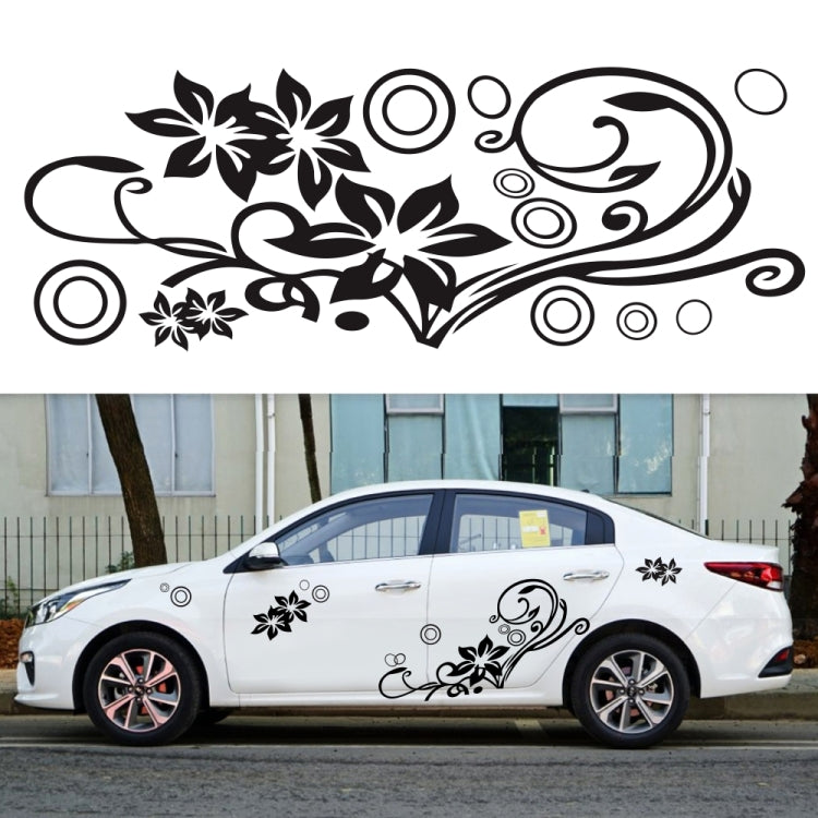 2 PCS/Set D-75 Flower Vine Pattern Car Modified Decorative Sticker(White) - Decorative Sticker by PMC Jewellery | Online Shopping South Africa | PMC Jewellery | Buy Now Pay Later Mobicred
