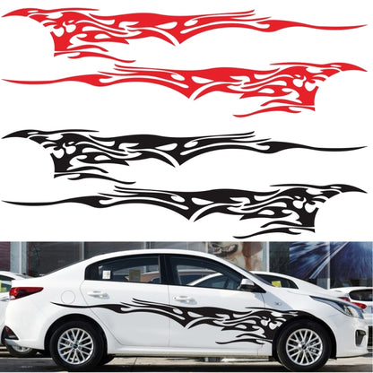 2 PCS/Set D-144 Fire Element Pattern Car Modified Decorative Sticker(Yellow) - Decorative Sticker by PMC Jewellery | Online Shopping South Africa | PMC Jewellery | Buy Now Pay Later Mobicred