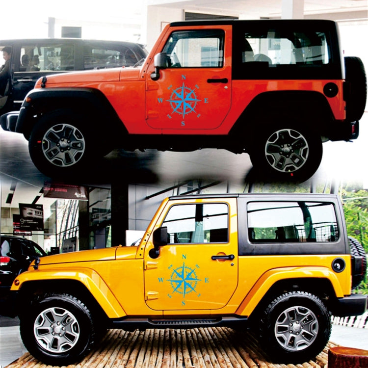 D-366 Compass Pattern Car Modified Decorative Sticker(Blue) - Decorative Sticker by PMC TechLife | Online Shopping South Africa | PMC TechLife | Buy Now Pay Later Mobicred
