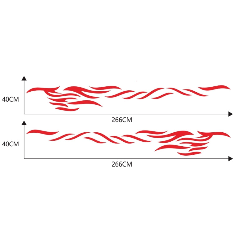 2 PCS/Set D-369 Totem Pattern Car Decorative Sticker(Red) - Decorative Sticker by PMC Jewellery | Online Shopping South Africa | PMC Jewellery | Buy Now Pay Later Mobicred