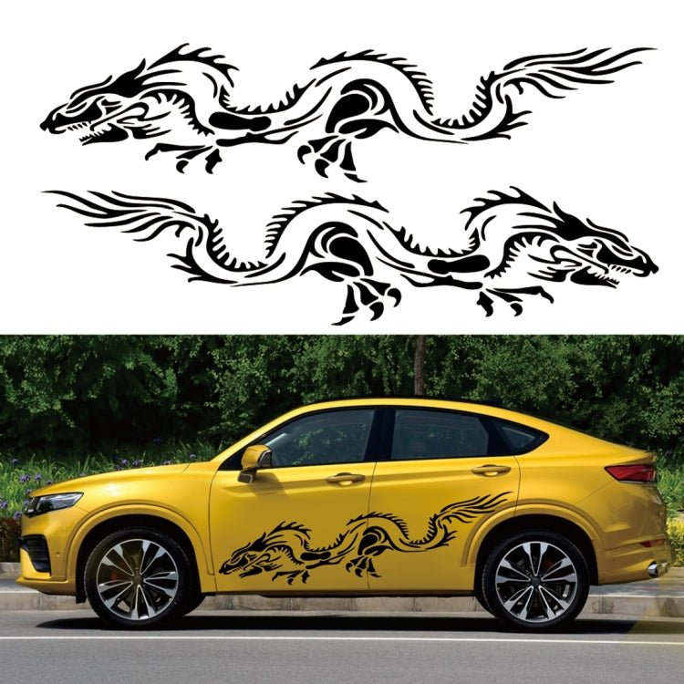 2 PCS/Set D-418 Dragon Totem Tribe Pattern Car Modified Decorative Sticker(Blue) - Decorative Sticker by PMC Jewellery | Online Shopping South Africa | PMC Jewellery | Buy Now Pay Later Mobicred