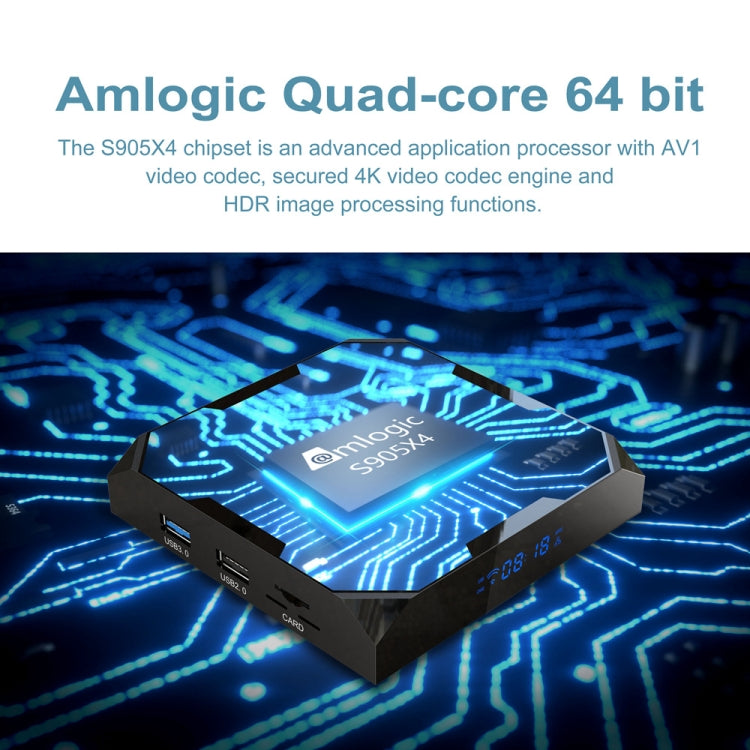 X96 Max+ Ultra 4GB+32GB Amlogic S905X4 8K Smart TV BOX Android 11.0 Media Player, Plug Type:AU Plug - Others by PMC TechLife | Online Shopping South Africa | PMC TechLife | Buy Now Pay Later Mobicred