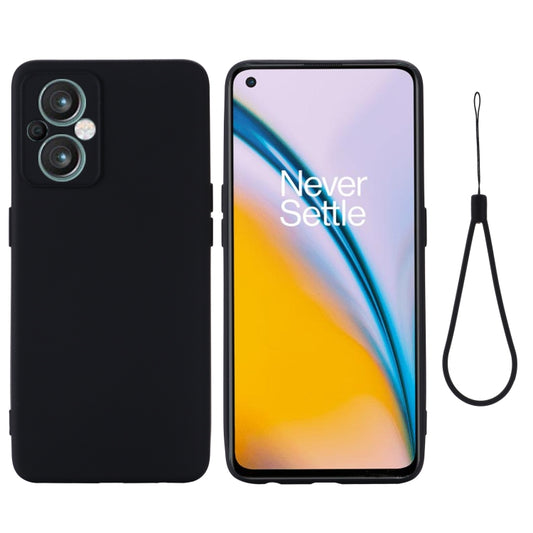For OPPO A96 5G/Reno7 Z 5G Global/ Reno7 Lite 5G/F21 Pro 5G Global/Reno8 Lite 5G Global Pure Color Liquid Silicone Shockproof Full Coverage Phone Case(Black) - OPPO Cases by PMC Jewellery | Online Shopping South Africa | PMC Jewellery | Buy Now Pay Later Mobicred