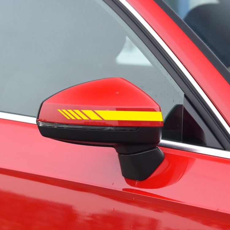 D-936 Stripe Pattern Car Modified Decorative Sticker(Yellow) - free shipping - PMC Jewellery - Order now!