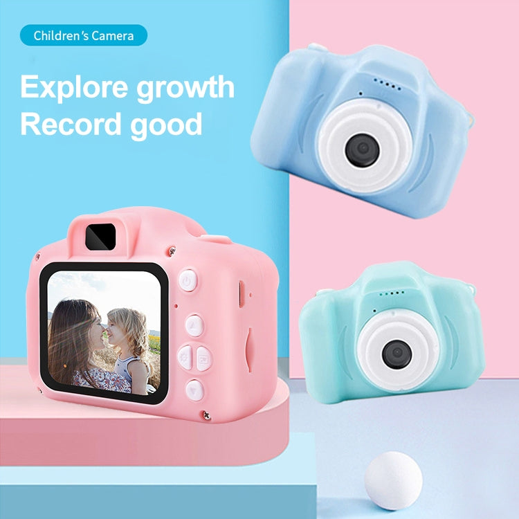 X2S 2.0 Inch LCD Screen Mini Children Camera Digital Camera, Resolution:HD Single Camera 1300W+ 32G Memory Card + Card Reader + Cartoon Stickers(Blue) - Children Cameras by PMC TechLife | Online Shopping South Africa | PMC TechLife | Buy Now Pay Later Mobicred