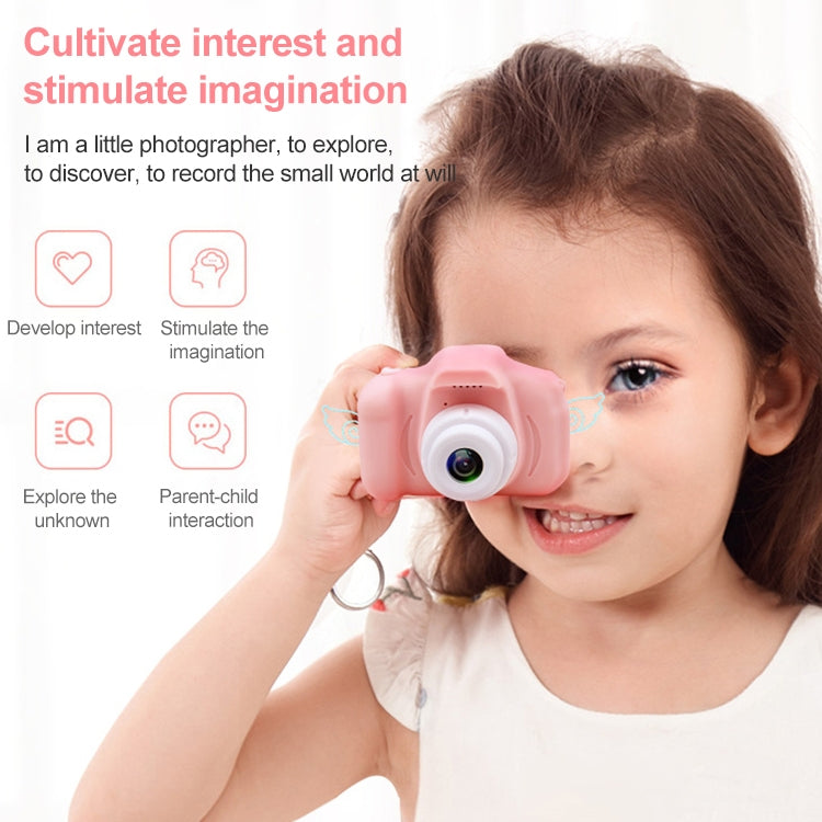 X2S 2.0 Inch LCD Screen Mini Children Camera Digital Camera, Resolution:HD Single Camera 1300W+ 32G Memory Card + Card Reader + Cartoon Stickers(Blue) - Children Cameras by PMC TechLife | Online Shopping South Africa | PMC TechLife | Buy Now Pay Later Mobicred