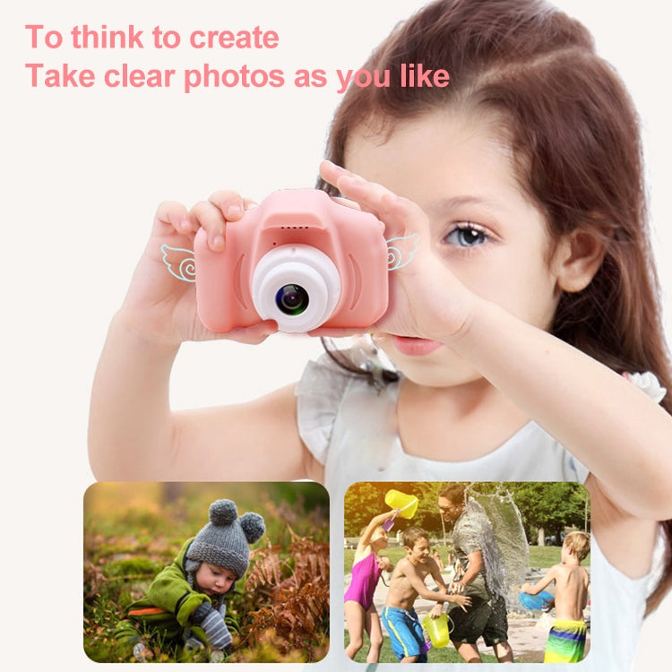 X2S 2.0 Inch LCD Screen Mini Children Camera Digital Camera, Resolution:HD Single Camera 1300W+ 32G Memory Card + Card Reader + Cartoon Stickers(Blue) - Children Cameras by PMC TechLife | Online Shopping South Africa | PMC TechLife | Buy Now Pay Later Mobicred