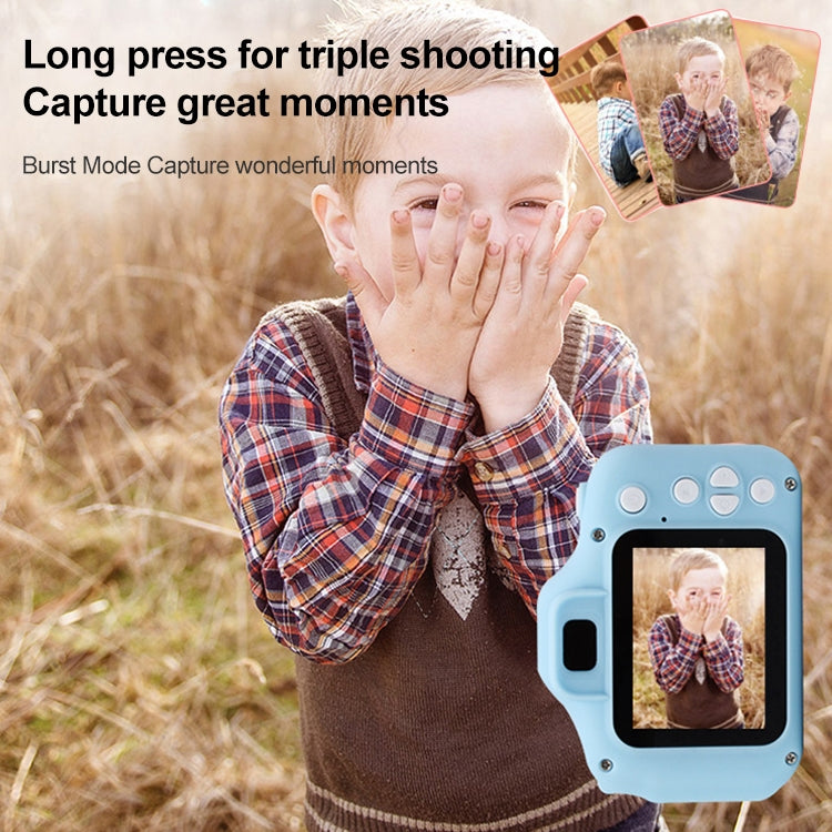 X2S 2.0 Inch LCD Screen Mini Children Camera Digital Camera, Resolution:HD Single Camera 1300W+ 32G Memory Card + Card Reader + Cartoon Stickers(Blue) - Children Cameras by PMC TechLife | Online Shopping South Africa | PMC TechLife | Buy Now Pay Later Mobicred