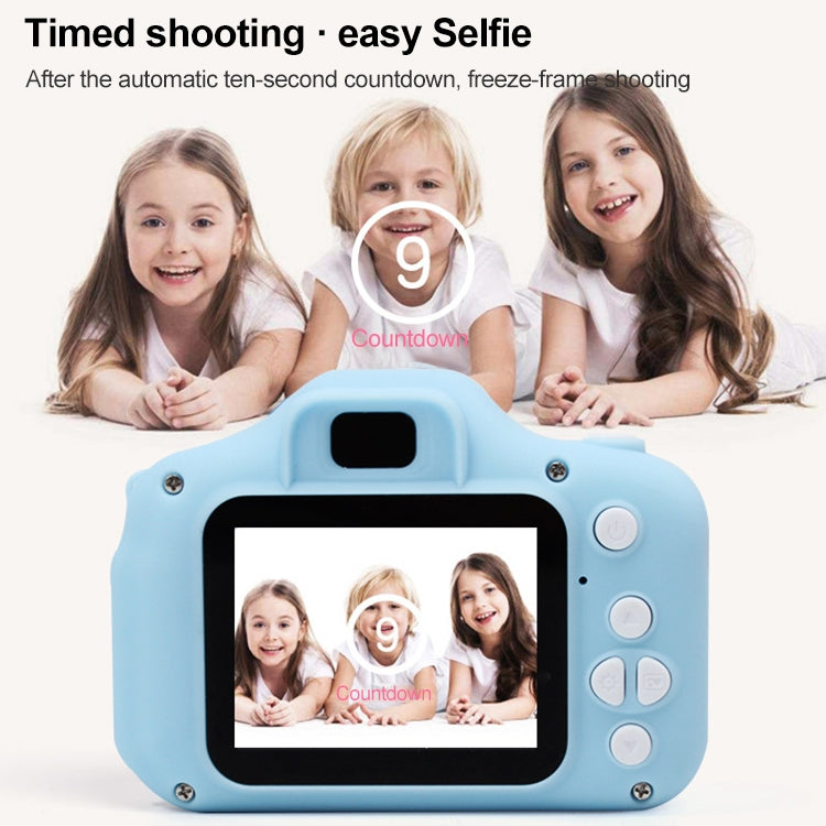 X2S 2.0 Inch LCD Screen Mini Children Camera Digital Camera, Resolution:HD Single Camera 1300W+ 32G Memory Card + Card Reader + Cartoon Stickers(Blue) - Children Cameras by PMC TechLife | Online Shopping South Africa | PMC TechLife | Buy Now Pay Later Mobicred
