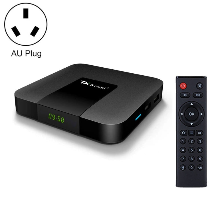 TX3 mini+  Android 11.0 Smart TV Box, Amlogic S905W2 Quad Core, Memory:2GB+16GB, 2.4GHz / 5GHz WiFi(AU Plug) - Amlogic S905 by PMC TechLife | Online Shopping South Africa | PMC TechLife | Buy Now Pay Later Mobicred