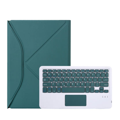 Z11B-A Pen Slot Touchpad Bluetooth Keyboard Leather Tablet Case For iPad Pro 11 2021/2020/2018(Green) - For iPad Pro by PMC Jewellery | Online Shopping South Africa | PMC Jewellery | Buy Now Pay Later Mobicred