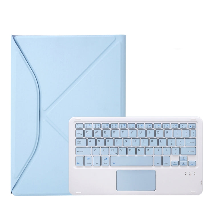 Z11B-A Pen Slot Touchpad Bluetooth Keyboard Leather Tablet Case For iPad Pro 11 2021/2020/2018(Sky Blue) - For iPad Pro by PMC TechLife | Online Shopping South Africa | PMC TechLife