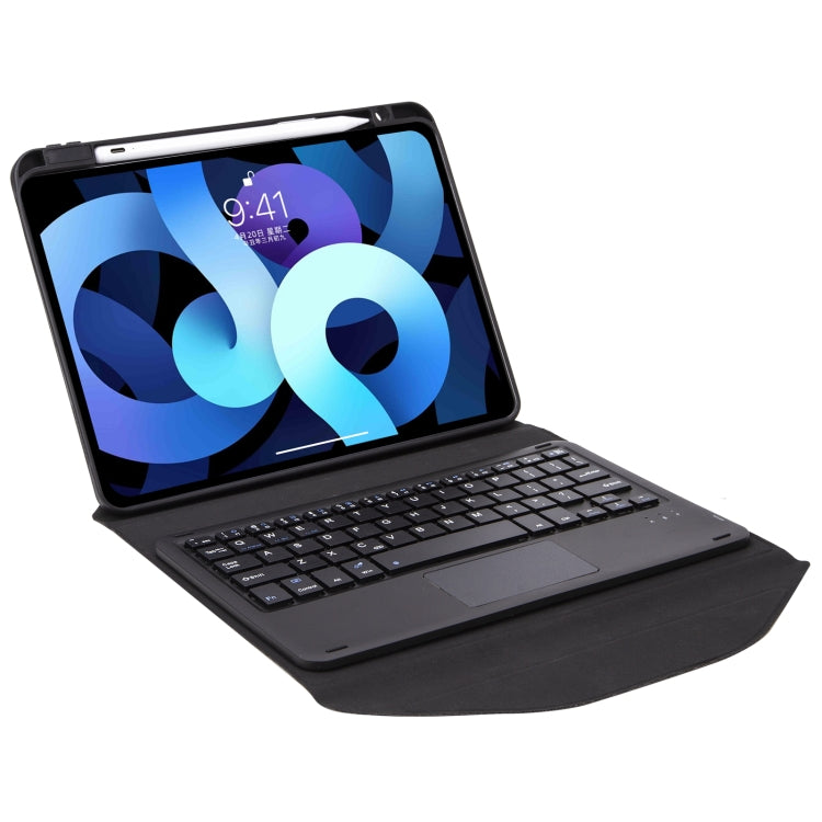 Z098B-A Pen Slot Touchpad Bluetooth Keyboard Leather Tablet Case For iPad Air 11 2025 / 2024 / Air 5 / Air 4(Black) - For iPad Air by PMC TechLife | Online Shopping South Africa | PMC TechLife | Buy Now Pay Later Mobicred