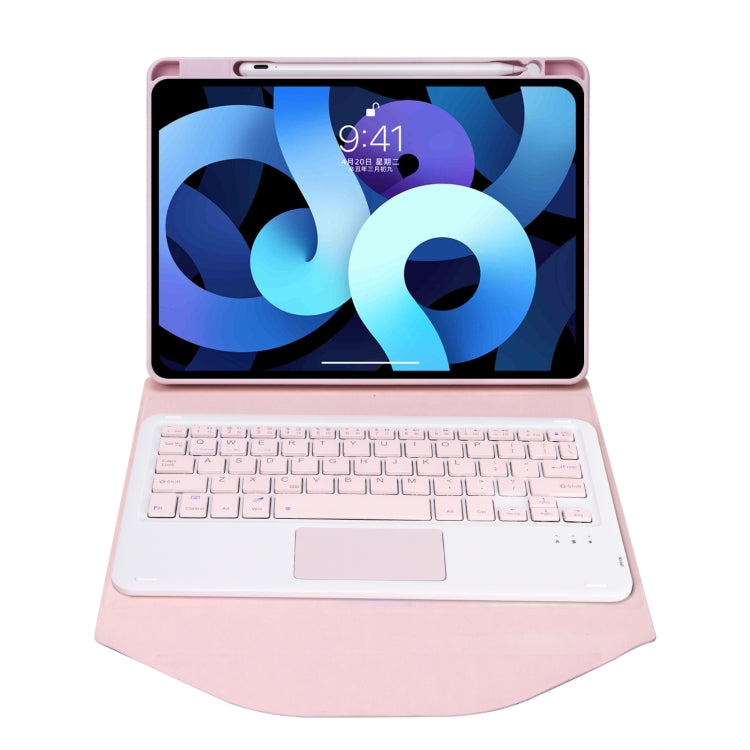 Z102B-A Pen Slot Touchpad Bluetooth Keyboard Leather Tablet Case For iPad 10.2 2021/2020/2019(Pink) - Universal by PMC TechLife | Online Shopping South Africa | PMC TechLife