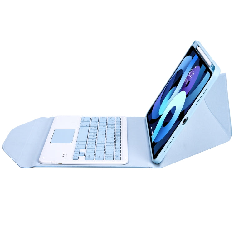 Z102B-A Pen Slot Touchpad Bluetooth Keyboard Leather Tablet Case For iPad 10.2 2021/2020/2019(Sky Blue) - Universal by PMC TechLife | Online Shopping South Africa | PMC TechLife