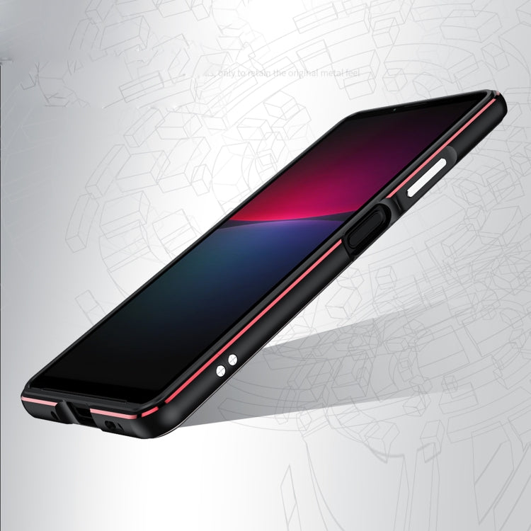 For Sony Xperia 10 ��� Aurora Series Lens Protector + Metal Frame Protective Phone Case(Green+Silver) - Sony Cases by PMC TechLife | Online Shopping South Africa | PMC TechLife | Buy Now Pay Later Mobicred